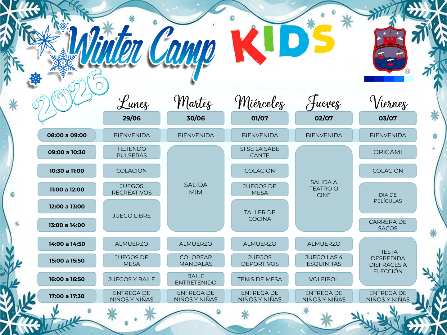 Cronograma 2 – WinterCamp 2026
